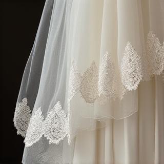 Custom cathedral veil